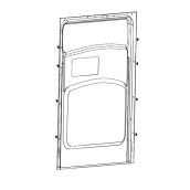 Inner door with bottom door seal