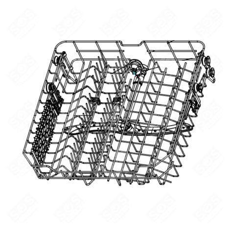 UPPER BASKET WITH ROTOR DISHWASHER - 1062611