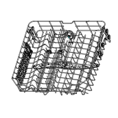 Upper basket with rotor