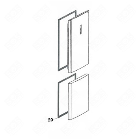 ORIGINAL DOOR SEAL (FRIDGE PART) REFRIGERATOR, FREEZER - 1073071, 12030320