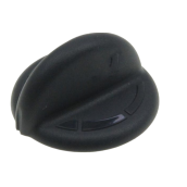 Knob, black button