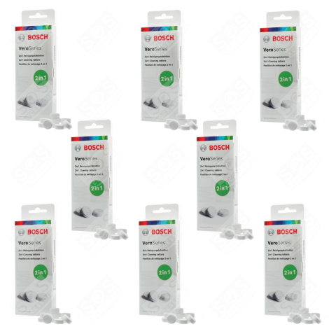 SET OF 8 CLEANING TABLETS TCZ8001A COFFEE MAKER, ESPRESSO - 00312096