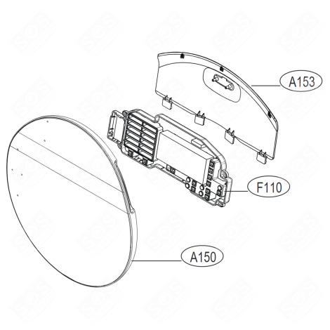 COMPLETE DOOR (REFERENCE 150) WASHING MACHINES - ADC75466813