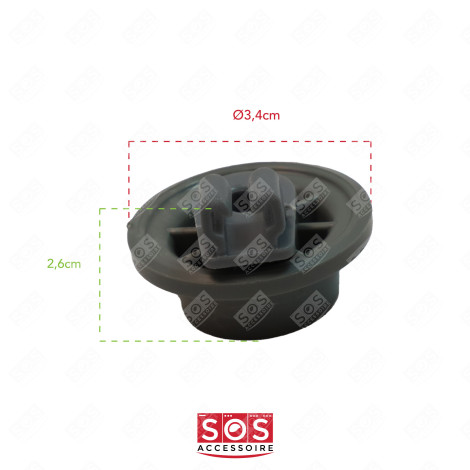 BOTTOM RACK WHEEL (X1) DISHWASHER - 00611475