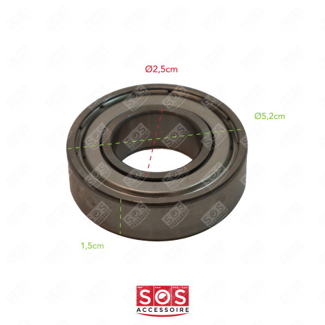 BEARING (SMALL  6205ZZ) NO. K122 WASHING MACHINES - 481252028001, 52X0883