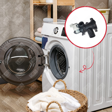 DRAIN PUMP 220-240V/50HZ WASHING MACHINES - C00145315, 482000022889