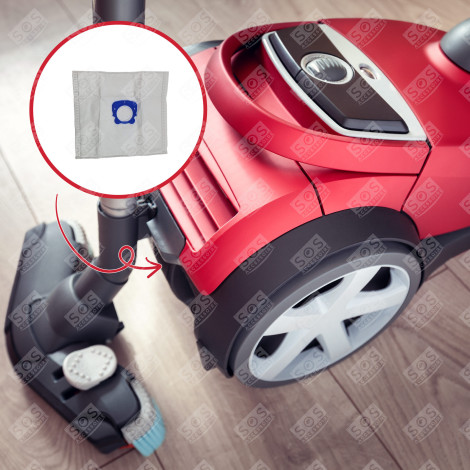 BOX OF 5 SACKS + 1 COMPATIBLE FILTER VACUUM CLEANER  - ZR200520