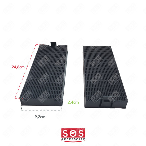 SET OF 2 CARBON FILTERS FCH260 ACM26 EXTRACTOR HOOD - 49016876 49016877
