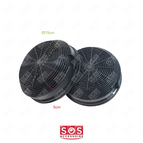 SET OF 2 CARBON FILTERS EXTRACTOR HOOD - 484000008784, CFC0141497