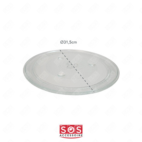 GLASS TURNTABLE DIAM. 31.5 CM MICROWAVE OVENS - 49016762, 252100500022
