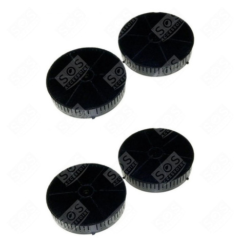 SET OF FOUR CHARCOAL FILTERS T57 175X45 MM EXTRACTOR HOOD - 4055171138, 208352146603