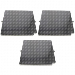 Set of three charcoal filters AIRFORCE FC120 AFFCAF16CS 260X256X17 mm