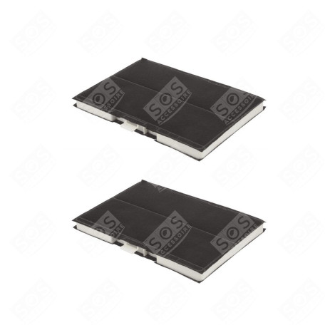 SET OF TWO ACTIVATED CHARCOAL FILTERS EXTRACTOR HOOD - 00705432