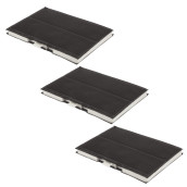 Set of three activated carbon filters