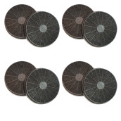 Set of 8 carbon filters 175X34 mm