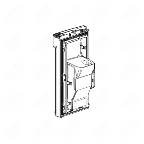 UPPER LEFT DOOR (REFRIGERATOR PART) ORIGINAL REFRIGERATOR, FREEZER - DA82-03217E, DA91-04569D