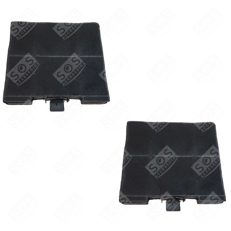 SET OF TWO CARBON FILTERS 230X215X22 MM EXTRACTOR HOOD - 00705431, 11049701 