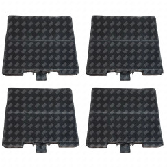 Set of four charcoal filters 230x215x22 mm