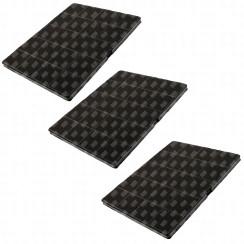 Set of three charcoal filters 235X190X10 mm