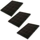 Set of three charcoal filters 235X190X10 mm