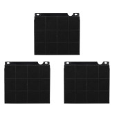 Original set of three charcoal filters type 15, 230x210x30 mm