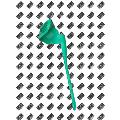 Rotating mixing spatula