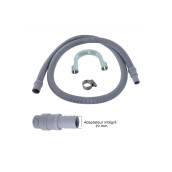 Universal drain hose extension kit (L2500mm, integrated fitting 19-22mm)