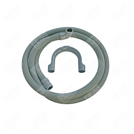 UNIVERSAL BENT DRAIN HOSE (L 2.5M ELBOW CONNECTION 19MM AND 21MM) DISHWASHER - PLD1243