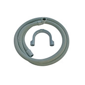 Universal bent drain hose (L 2.5M elbow connection 19mm and 21mm)