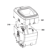 Upper half tank (reference 301)