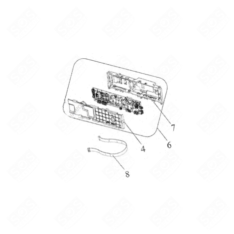 ELECTRONIC CARD, POWER MODULE (REFERENCE 6) TUMBLE DRYER - 22334286
