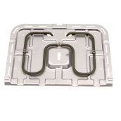 Heating element with reflector