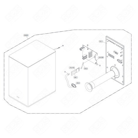 SUBWOOFER (REFERENCE A900) AUDIO DEVICE, STEREO - TCG37388136