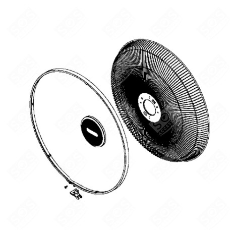 FRONT GRILLE SMALL HOUSEHOLD APPLIANCE - SS-4100000693, SS4100000693