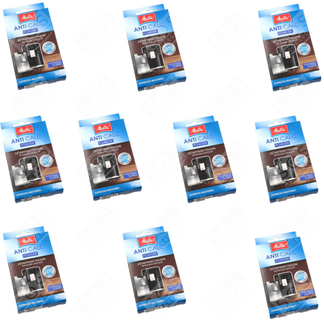 SET OF 10 RAPID DESCALERS (POWDER) BISTRO 2X 40GR COFFEE MAKER, ESPRESSO - 6762512