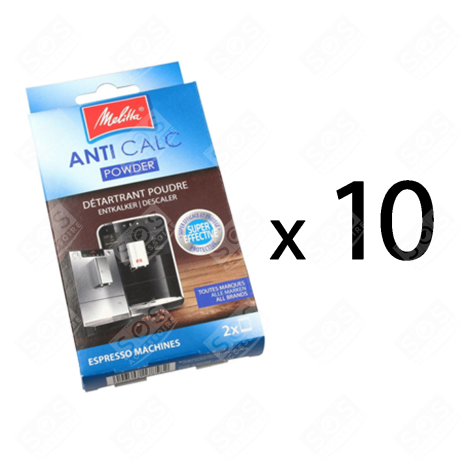 SET OF 10 RAPID DESCALERS (POWDER) BISTRO 2X 40GR COFFEE MAKER, ESPRESSO - 6762512