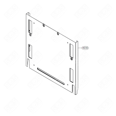 FRONT PANEL (REFERENCE K30) DISHWASHER - 3550DD1006H