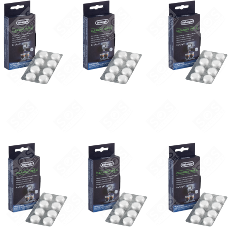 SET OF 6 CLEANING TABLETS COFFEE MAKER, ESPRESSO - AS00002139