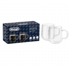 Double-walled glass mugs
