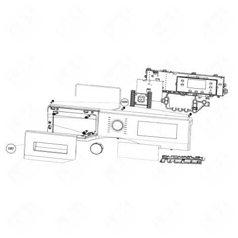 DRAWER FRONT (REFERENCE 197) WASHING MACHINES - 2420709958