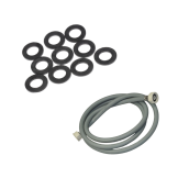 Universal water inlet hose supplied with 20/27 seals with straight connectors (L2000mm 3/4 F - 3/4 F)