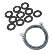 Universal water inlet hose supplied with 20/27 seals with straight connectors (L500mm 3/4 F x 3/4 M)