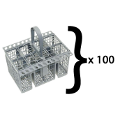 Set of 100 original cutlery baskets