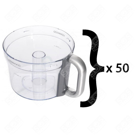 SET OF 50 BARE BOWLS FOR AT647 FOOD PROCESSOR - KW715905, AS00005349
