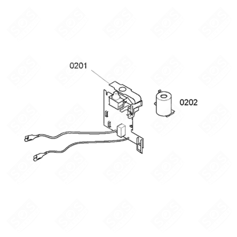 VALVE (REFERENCE 0202) VACUUM CLEANER  - 00424458