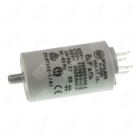 CONDENSATEUR 8MF CBB65A-1 TUMBLE DRYER - 00330506020B, 49052987