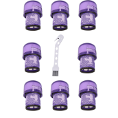 Set of 8 HEPA filters compatible with V11 V12 V15 with cleaning brush