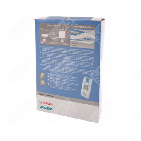 BOX OF 5 G-ALL BAGS (ORIGINAL) VACUUM CLEANER  - 00577549