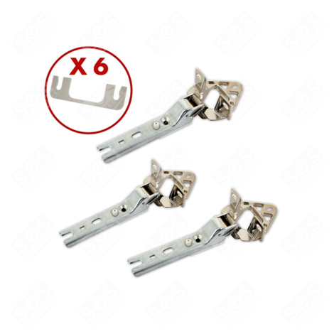 SET OF 3 DOOR HINGES REFRIGERATOR, FREEZER - 00268699, 5554870