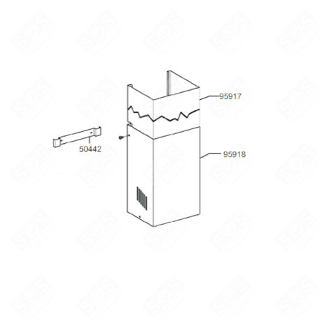 CHIMNEY MARKER 95918 EXTRACTOR HOOD - 5B0890265